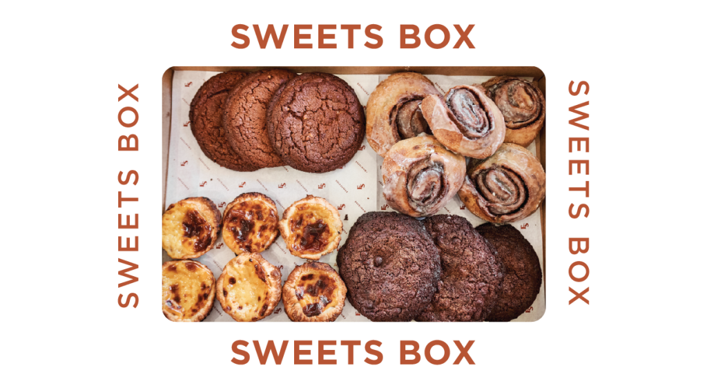 sweets box frontside food and wine